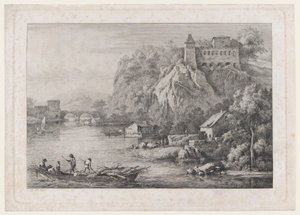 Vue du couvent des Carmélites déchaussées à Lyon, 1807