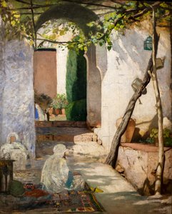 Cour marocaine, avant 1880 (Huile sur toile) - Jean Joseph Benjamin Constant