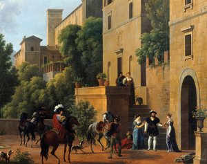 Départ de Bayard de Brescia - Jean Joseph Bidault