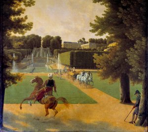 La promenade dans le parc de Saint-Cloud - Jean Joseph Bidault