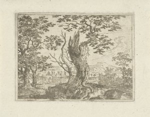 Paysage avec un arbre cassé - Jean Joseph Hanson