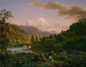 Une scène pastorale - Jean Joseph Xavier Bidauld