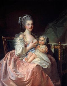 Mère allaitant son enfant - Jean Laurent Mosnier