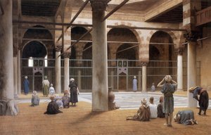 Intérieur de mosquée en 1870 par Jean Léon Gérôme, galerie d