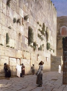 Le Mur de Salomon, Jérusalem - Jean Leon Gerome