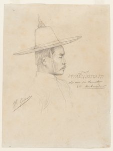 Étude pour "La Réception des ambassadeurs siamois à Fontainebleau" - Jean Leon Gerome