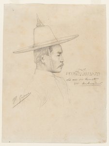 Étude pour La Réception des ambassadeurs siamois à Fontainebleau - Jean Leon Gerome