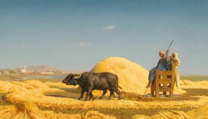 Les batteurs de grain, Égypte - Jean Leon Gerome