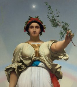 La République par Gerome Jean Leon (1824 - 1904) (allégorie - 1848); Mairie des Lilas - Jean Leon Gerome