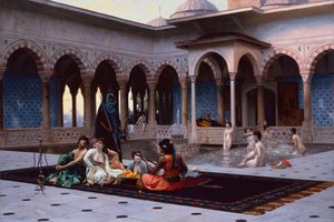 La terrasse du sérail - Jean Leon Gerome