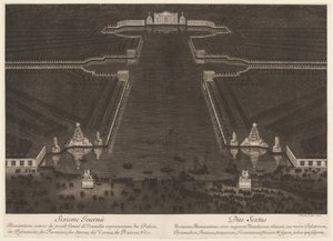 Illuminations autour du grand Canal de Versailles - Jean Lepautre