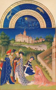 Avril - le Château de Dourdan, 15ème siècle, 1939 - Jean Limbourg