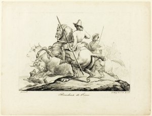 Les bouchers de Rome - Jean Louis André Théodore Géricault