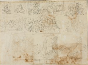 Onze esquisses de composition - Jean Louis André Théodore Géricault