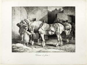 Chevaux de ferme - Jean Louis André Théodore Géricault