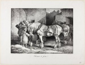 Chevaux de ferme - Jean Louis André Théodore Géricault