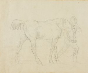 Palefrenier menant un cheval - Jean Louis André Théodore Géricault