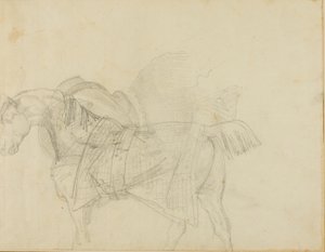 Cheval portant une couverture - Jean Louis André Théodore Géricault