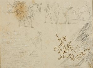 Croquis de chevaux, d