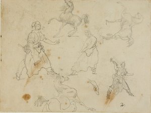 Études sur les forgerons et les chevaux - Jean Louis André Théodore Géricault
