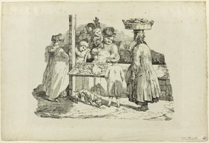 La poissonnerie endormie - Jean Louis André Théodore Géricault