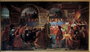 Le roi Louis XII proclamé père du peuple aux États généraux de Tours le 14 mai 1506. Ce titre lui est donné car il a réduit la taille, impôt payé par les roturiers