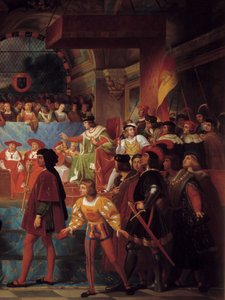 Le roi Louis XII proclamé père du peuple aux États généraux de Tours le 14 mai 1506 (détail) - Jean Louis Bezard