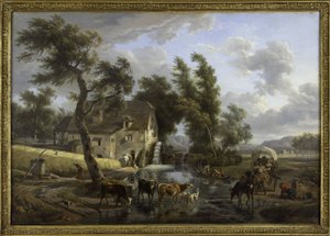 Le moulin, entre 1772 et 1829 - Jean Louis Demarne