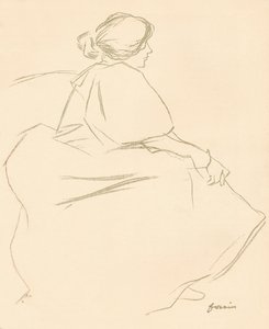 Une étude au crayon, vers 1872-1898, 1898