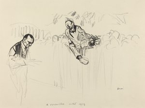 À Versailles juillet 1919, probablement 1919 - Jean Louis Forain