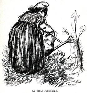 Dessin antisémite publié avant 1900 dans le journal « Psst...! » - Jean Louis Forain