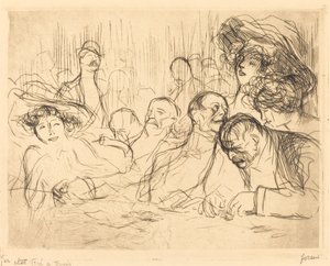 À la table de jeu (première planche)