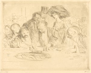 À la table de jeu (deuxième planche) - Jean Louis Forain