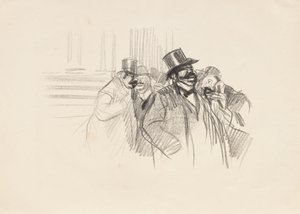 À la Bourse, vers 1900