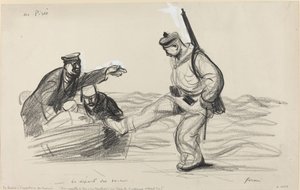 Au Pirée. - Le départ des boches - Jean Louis Forain