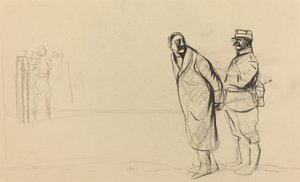 Au front de Vincennes. Bolo pacha, vers 1914-1919 - Jean Louis Forain