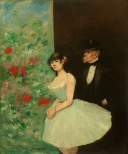 Dans les coulisses, vers 1880