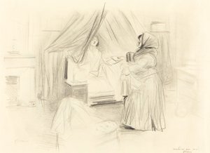 Petit déjeuner (plaque horizontale) - Jean Louis Forain