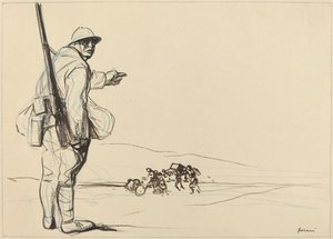 Avancée allemande, vers 1914-1919 - Jean Louis Forain