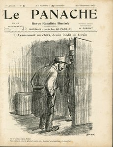 Illustration de Jean-Louis Forain (1852-1931) pour la couverture de Le Panache, magazine royaliste illustré - Jean Louis Forain