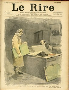 Illustration de Jean-Louis Forain (1852-1931) pour la couverture de Le Rire