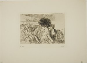 Boîte inférieure au théâtre - Jean Louis Forain