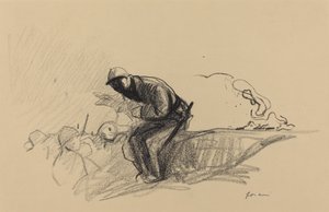 Nouvelles dans les tranchées, vers 1914-1919 - Jean Louis Forain