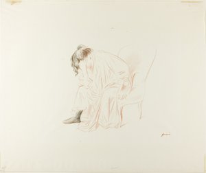 Femme assise, tête dans la main droite - Jean Louis Forain