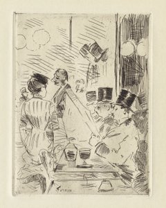 Le Café de la Nouvelle Athènes, vers 1876 - Jean Louis Forain