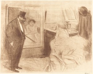 La loge de la danseuse (deuxième planche) - Jean Louis Forain