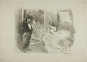 La loge de la danseuse, première assiette - Jean Louis Forain