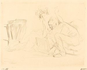 Le repos du modèle (deuxième planche)