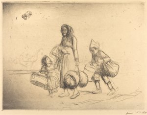 Le Retour à la maison - Jean Louis Forain