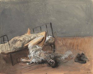 Le Suicide, fin des années 1800 ou début des années 1900 - Jean Louis Forain